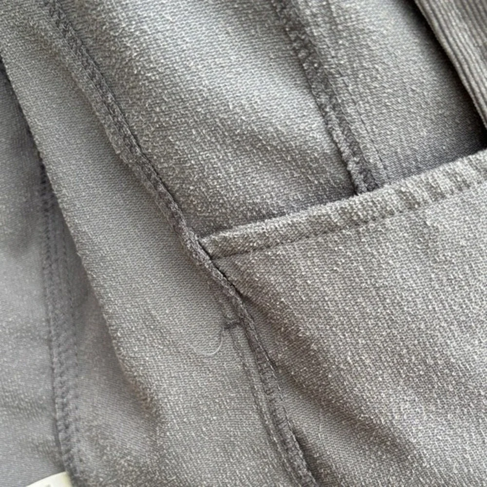 Christopher & Banks Women's SZ Medium Gray Mini Cord Velour Light‎ Jacket Fall